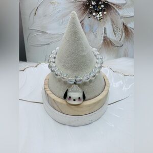 Pochacco Charm Clear Beaded Bracelet